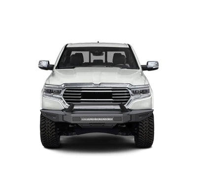 2019-2024 Dodge Ram 1500 Armour Ii Heavy Duty Modular Front Bumper Kit Modular Includes 1 20in LED Light Bar, 2 sets of 4in cube lights | Black Horse Off Road - Image 6