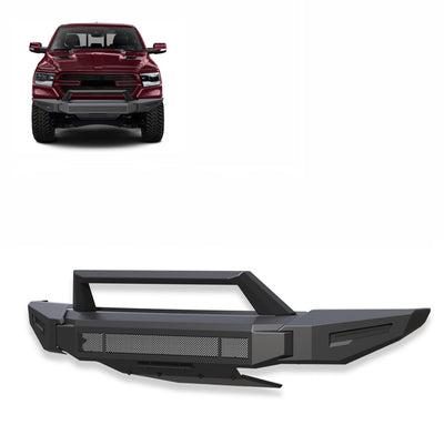 2019-2024 Dodge Ram 1500 Armour Ii Heavy Duty Modular Front Bumper Modular Full Set (Bumper, Bull Nose, & Skid Plate) | Black Horse Off Road - Image 1