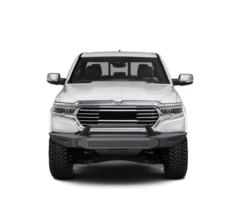 2019-2024 Dodge Ram 1500 Armour Ii Heavy Duty Modular Front Bumper Modular Full Set (Bumper, Bull Nose, & Skid Plate) | Black Horse Off Road - Image 7