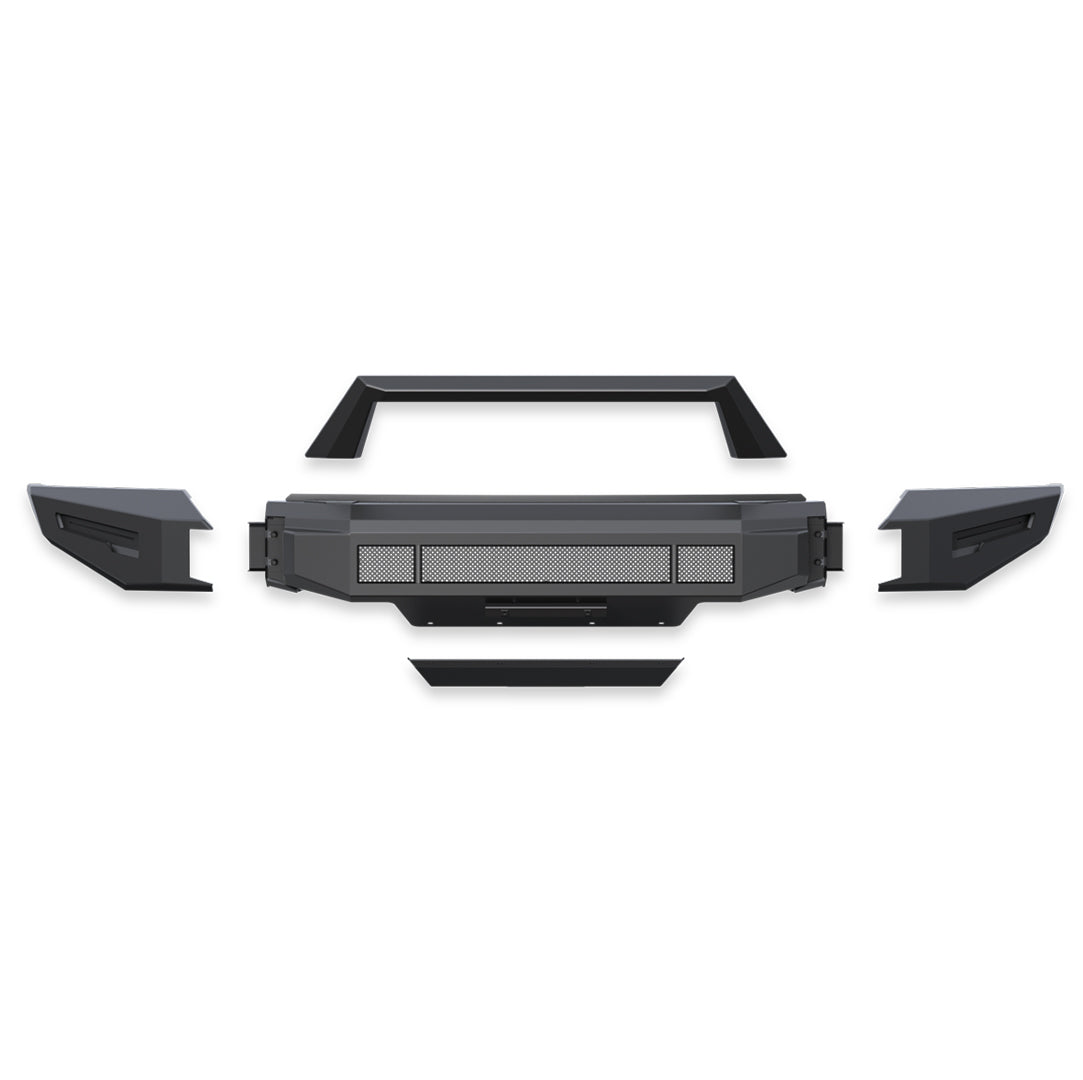2019-2024 Dodge Ram 1500 Armour Ii Heavy Duty Modular Front Bumper Modular Full Set (Bumper, Bull Nose, & Skid Plate) | Black Horse Off Road - Image 9