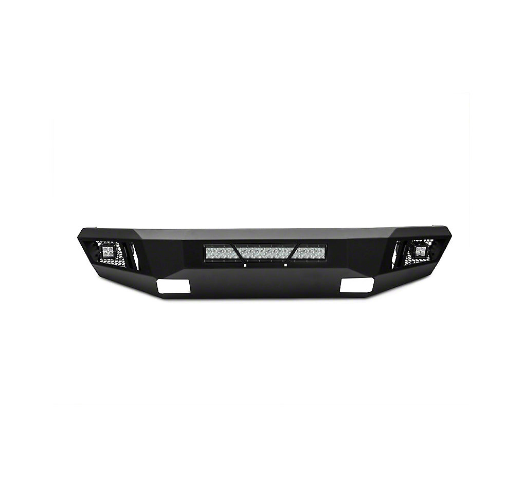 2010-2018 Dodge Ram 2500 Armour Heavy Duty Front Bumper Kit Armour I Front Bumper Includes 1 20in LED Light Bar, 2 sets of 4in cube lights | Black Horse Off Road - Image 4