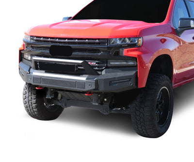 2019-2021 Chevrolet Silverado 1500 Armour Ii Heavy Duty Modular Front Bumper Modular Full Set (Bumper, Bull Nose, & Skid Plate) | Black Horse Off Road - Image 6