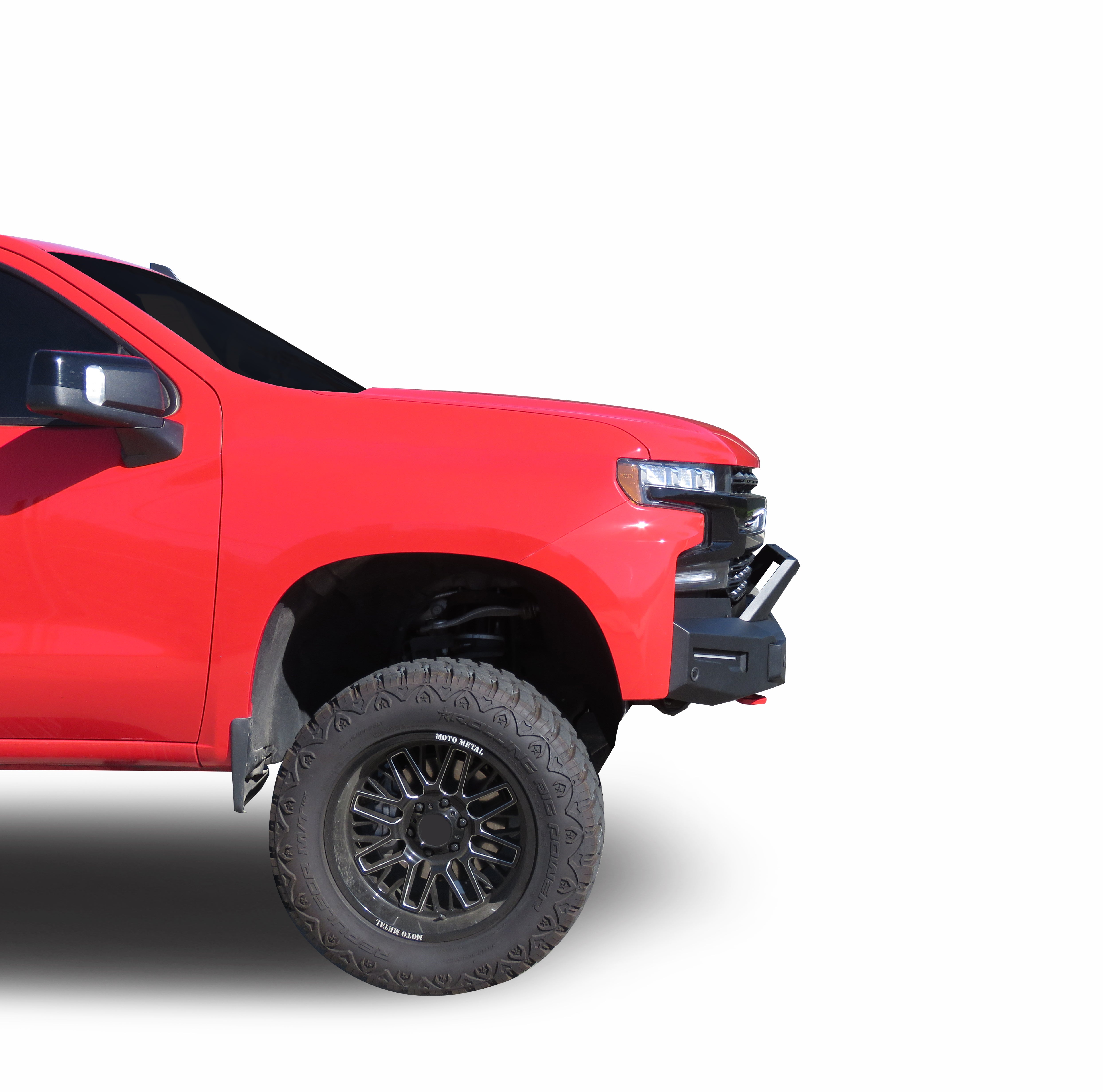 2019-2021 Chevrolet Silverado 1500 Armour Ii Heavy Duty Modular Front Bumper Modular Full Set (Bumper, Bull Nose, & Skid Plate) | Black Horse Off Road - Image 7