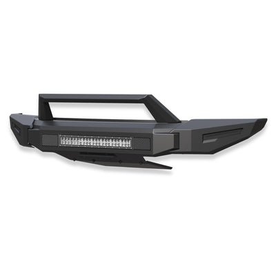 2022-2026 Chevrolet Silverado 1500 Armour Ii Heavy Duty Modular Front Bumper Kit Modular Full Set (Bumper, Bull Nose, & Skid Plate)& Includes 1 20in Double Row LED Light Bar | Black Horse Off Road - Image 4