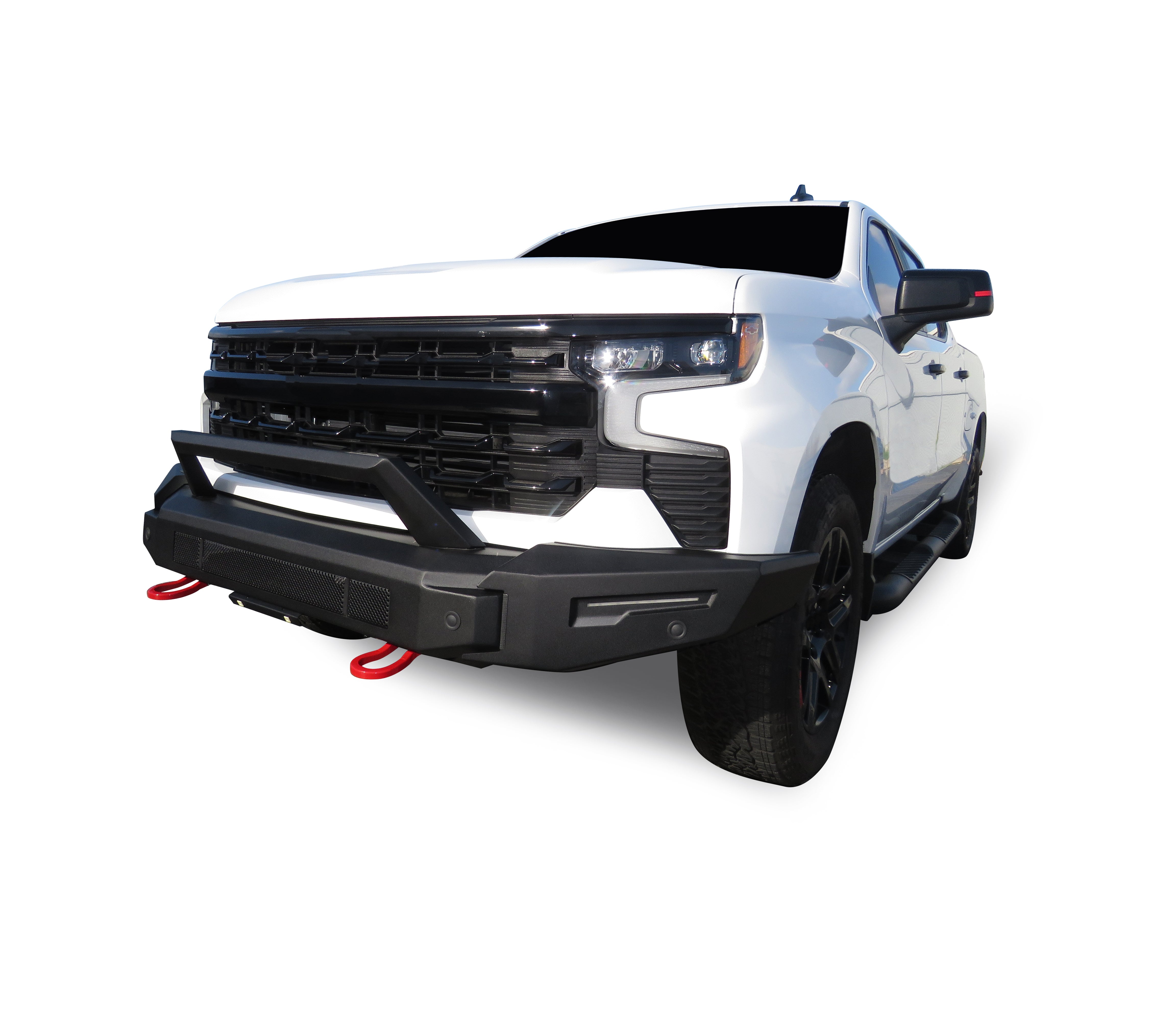 2022-2026 Chevrolet Silverado 1500 Armour Ii Heavy Duty Modular Front Bumper Modular Full Set (Bumper, Bull Nose, & Skid Plate) | Black Horse Off Road - Image 9