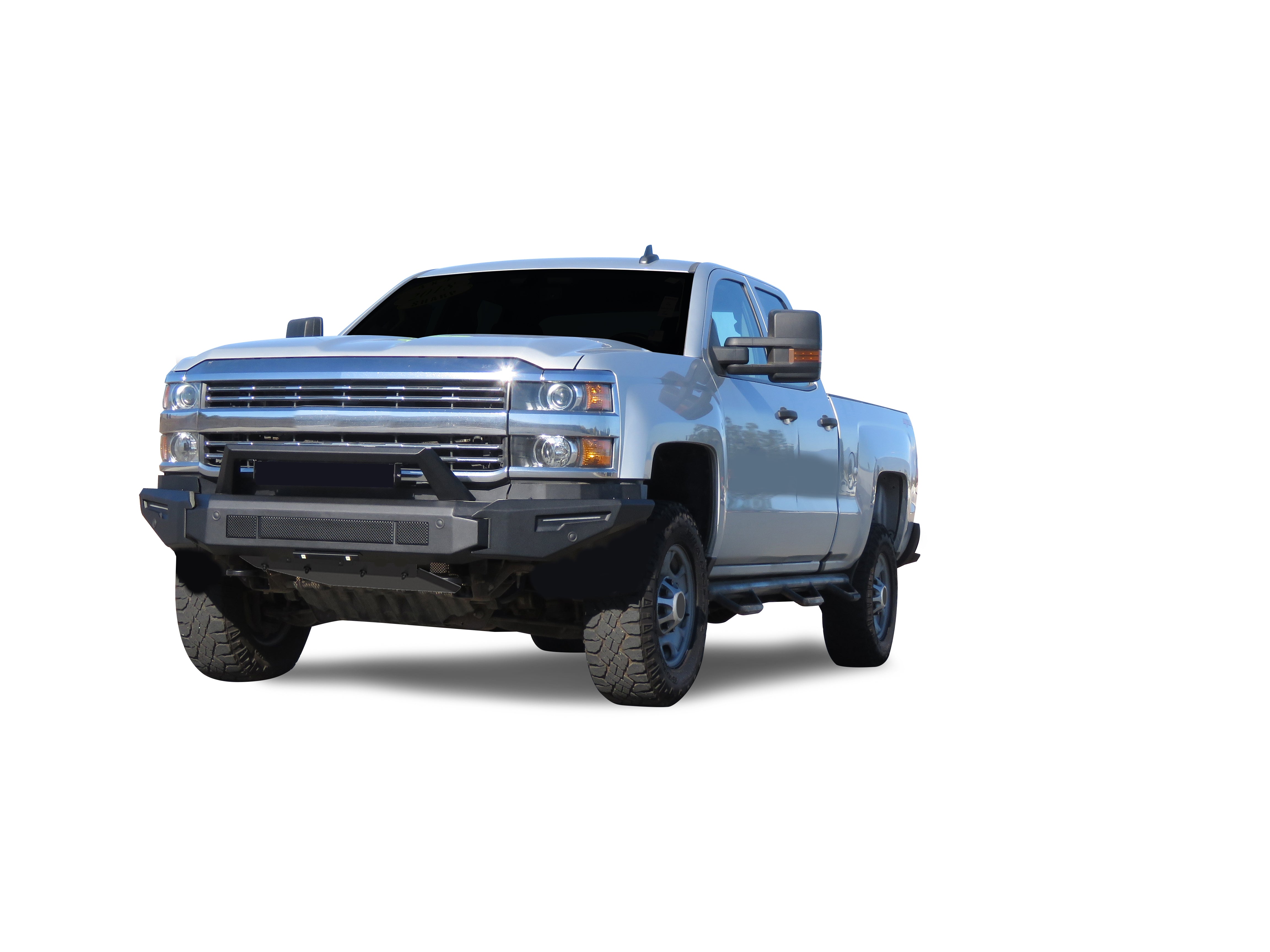 2015-2019 Chevrolet Silverado 2500 Hd Armour Ii Heavy Duty Modular Front Bumper Modular Full Set (Bumper, Bull Nose, & Skid Plate) | Black Horse Off Road - Image 7