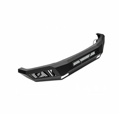 2014-2021 Toyota Tundra Armour Heavy Duty Front Bumper Kit Armour I Front Bumper Includes 1 20in LED Light Bar, 2 sets of 4in cube lights | Black Horse Off Road - Image 3