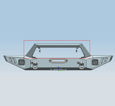 2018-2026 Jeep Gladiator Armour Heavy Duty Front Bumper Armour I Front Bumper | Black Horse Off Road - Image 10
