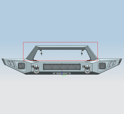 2018-2026 Jeep Gladiator Armour Heavy Duty Front Bumper Armour I Front Bumper | Black Horse Off Road - Image 5
