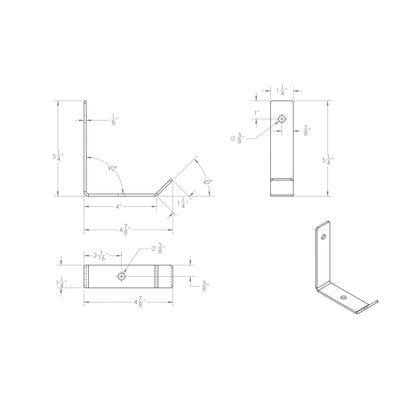 All Pickups  Base K2 Hanging Hook | Black Horse Off Road - Image 5