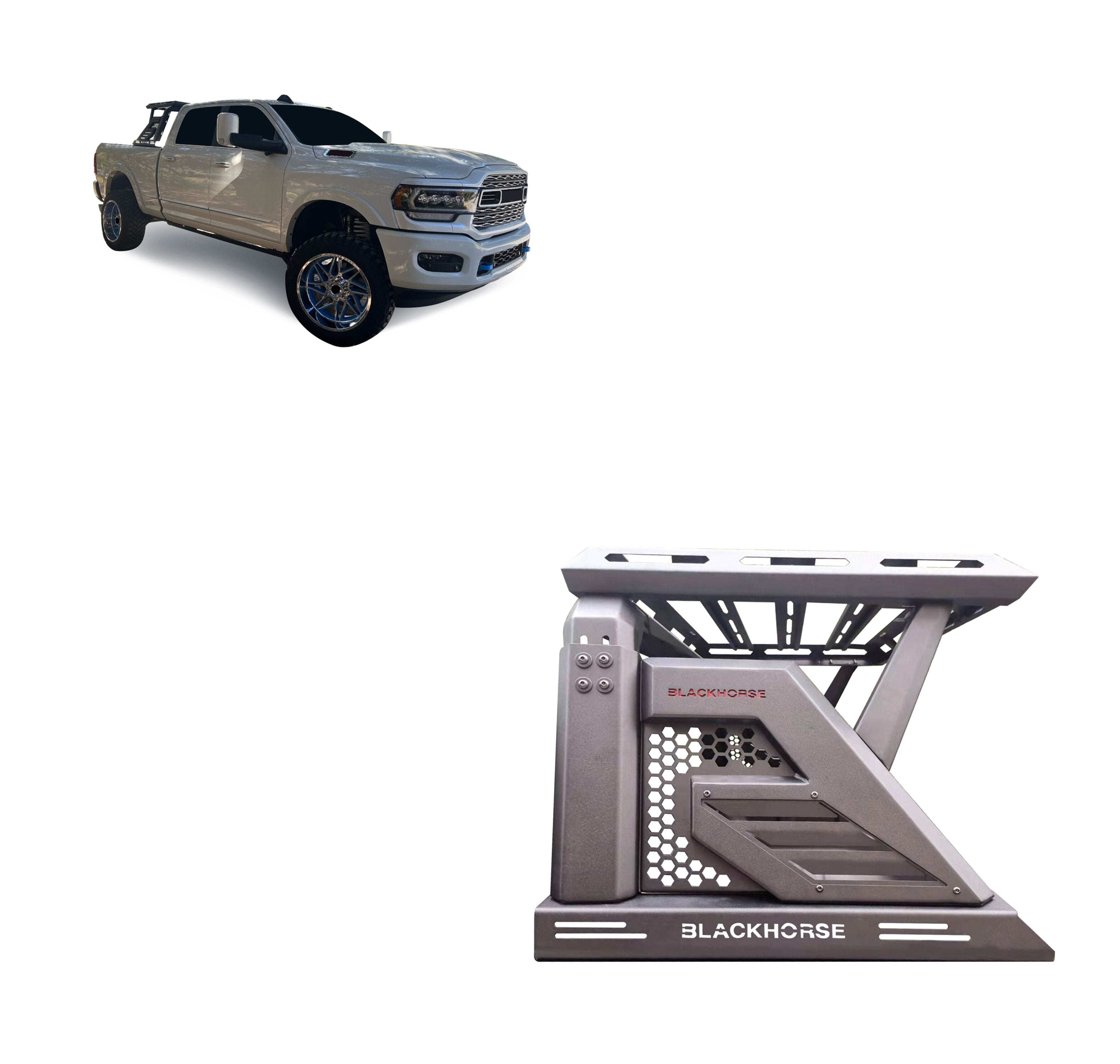 Armour Ii Roll Bar W/Basket 2nd Box: 57.48*4.72*19.68 inch | Black Horse Off Road - Image 1