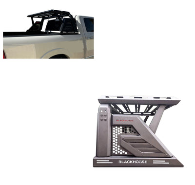 2005-2026 Toyota Tacoma Armour Ii Roll Bar W/Basket 2nd Box: 51.57*4.72*19.68 inch | Black Horse Off Road - Image 1