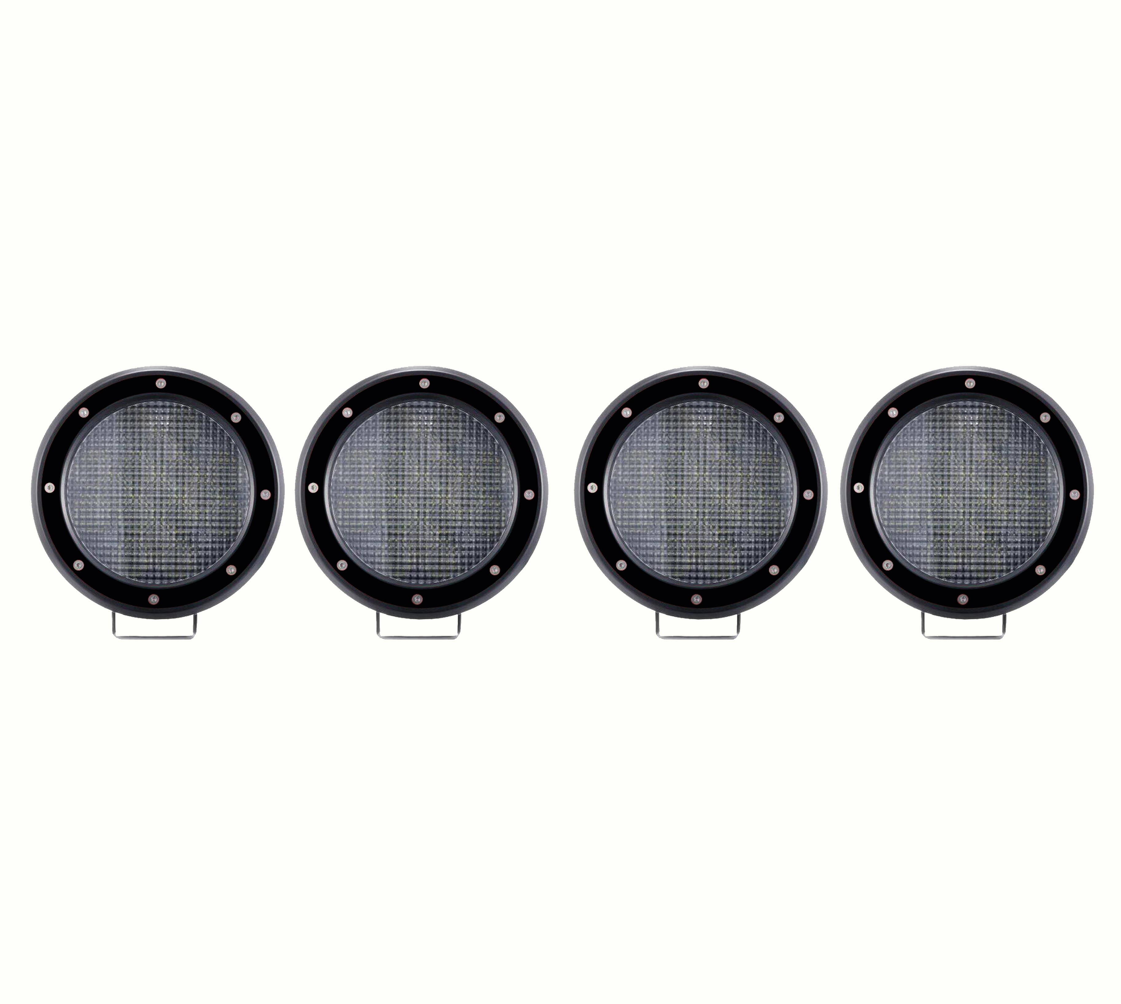 2019-2026 Ford Ranger Armour Ii Roll Bar Kit 2 sets of 5.3" Dia.  Black LED Flood Lights w/ Harness and Switch | Black Horse Off Road - Image 10