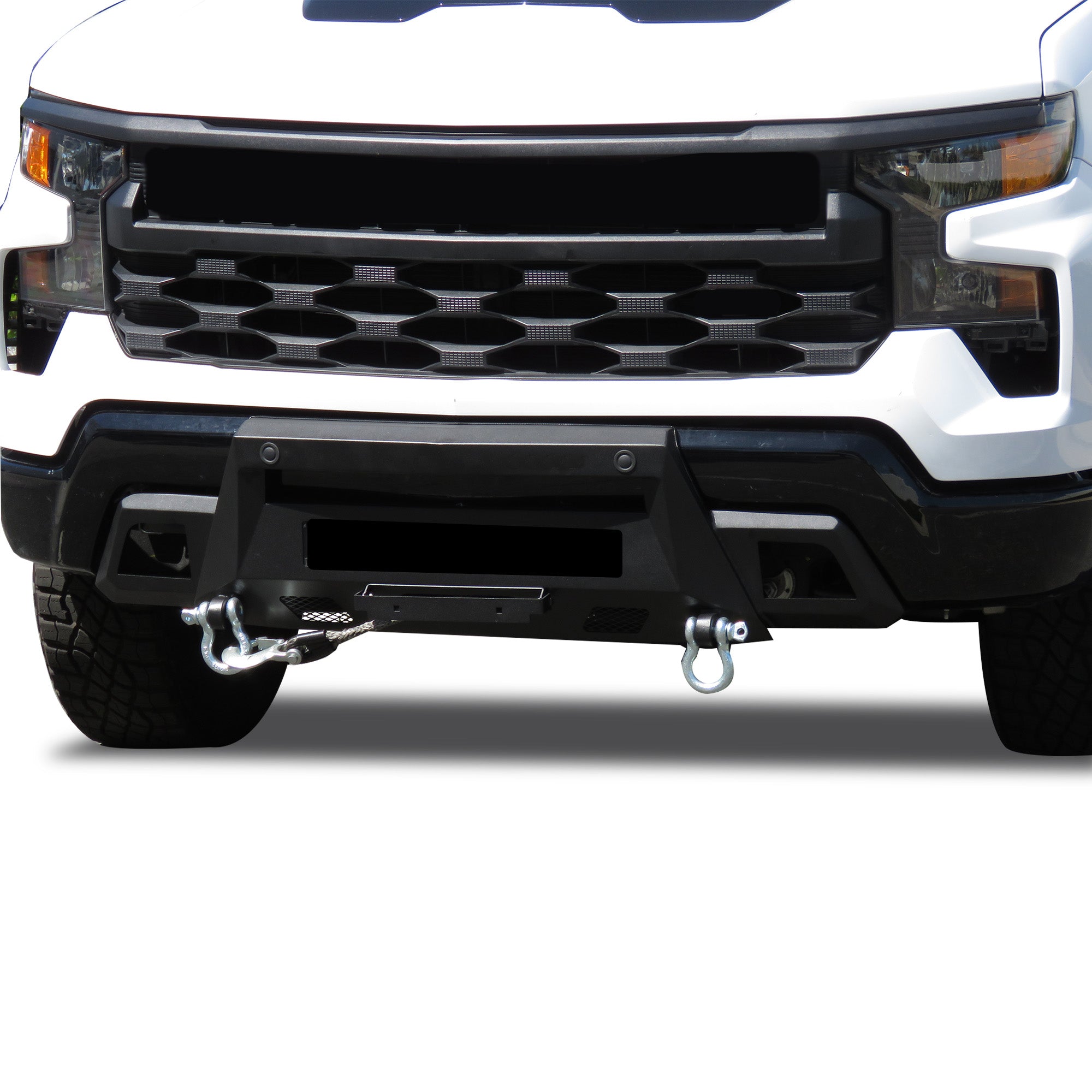 2022-2026 Chevrolet Silverado 1500 Armour Iii Heavy Duty Front Winch Bumper With Winch Comes with 12K Synthetic Rope Winch | Black Horse Off Road - Image 2