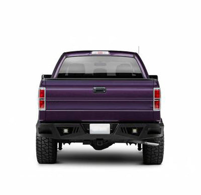 2006-2014 Ford F-150 Armour Heavy Duty Rear Bumper Kit Includes 1 set of 4in cube lights | Black Horse Off Road - Image 2