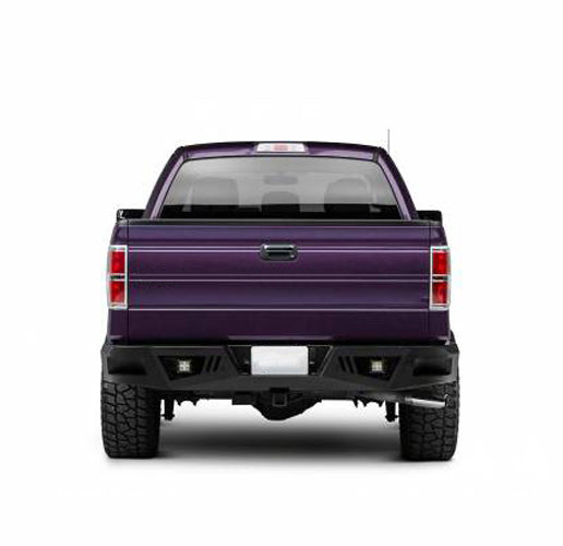 2006-2014 Ford F-150 Armour Heavy Duty Rear Bumper Kit Includes 1 set of 4in cube lights | Black Horse Off Road - Image 2