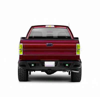 2006-2014 Ford F-150 Armour Heavy Duty Rear Bumper Kit Includes 1 set of 4in cube lights | Black Horse Off Road - Image 3