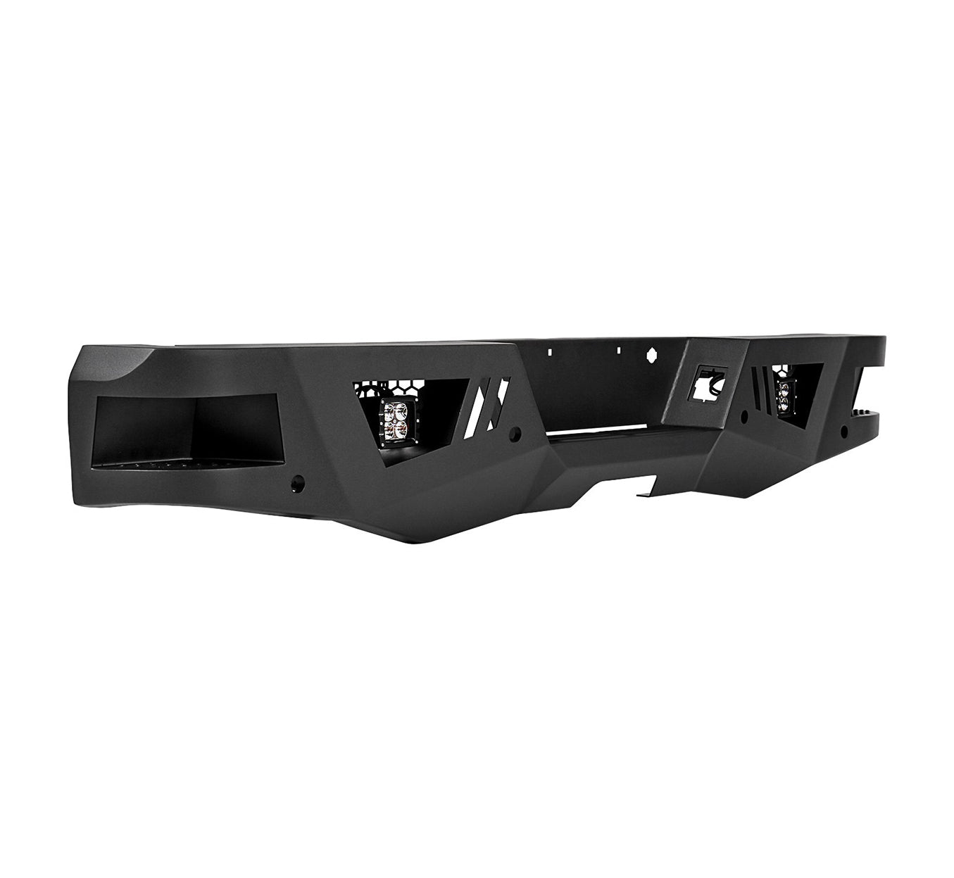 2006-2014 Ford F-150 Armour Heavy Duty Rear Bumper Kit Includes 1 set of 4in cube lights | Black Horse Off Road - Image 4