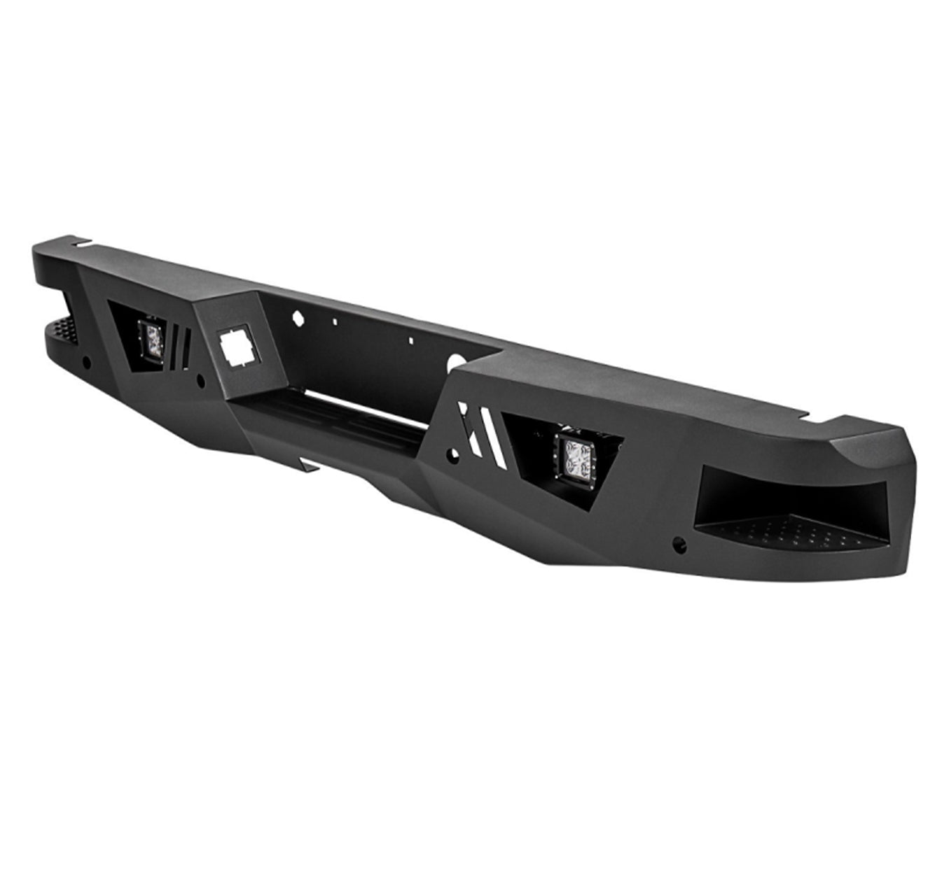 2015-2020 Ford F-150 Armour Heavy Duty Rear Bumper Kit Includes 1 set of 4in cube lights | Black Horse Off Road - Image 6