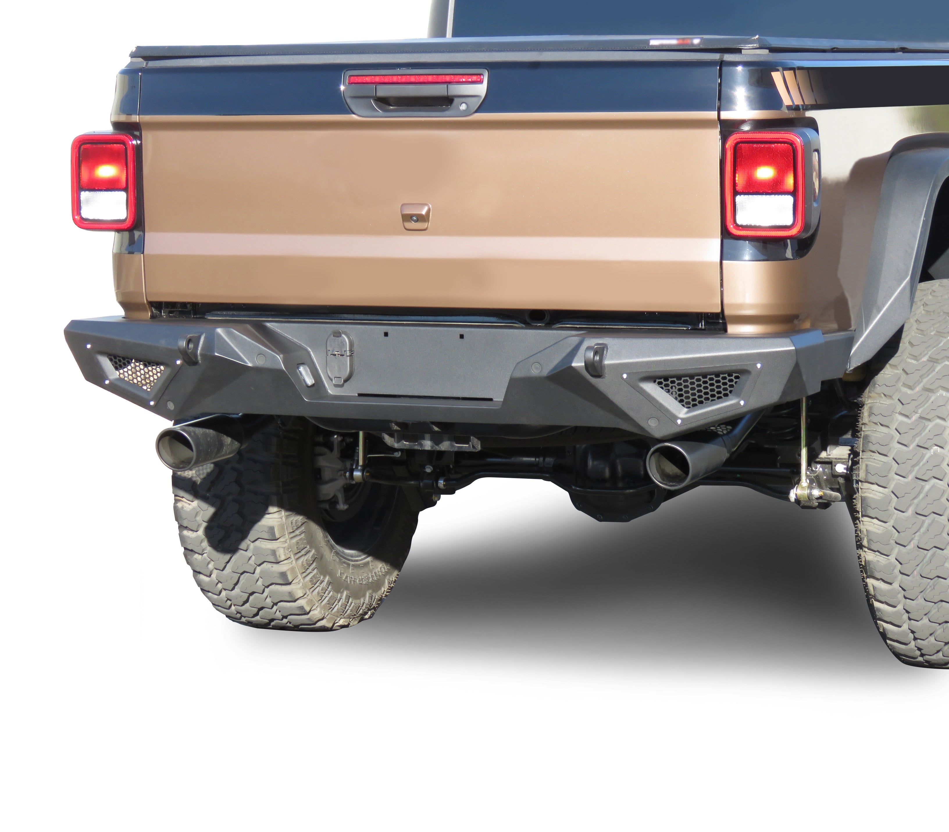 2020-2026 Jeep Gladiator Armour Heavy Duty Rear Bumper No lights included | Black Horse Off Road - Image 2