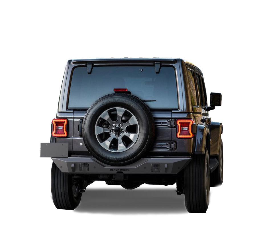 2018-2026 Jeep Wrangler Armour Heavy Duty Rear Bumper No lights included | Black Horse Off Road - Image 2