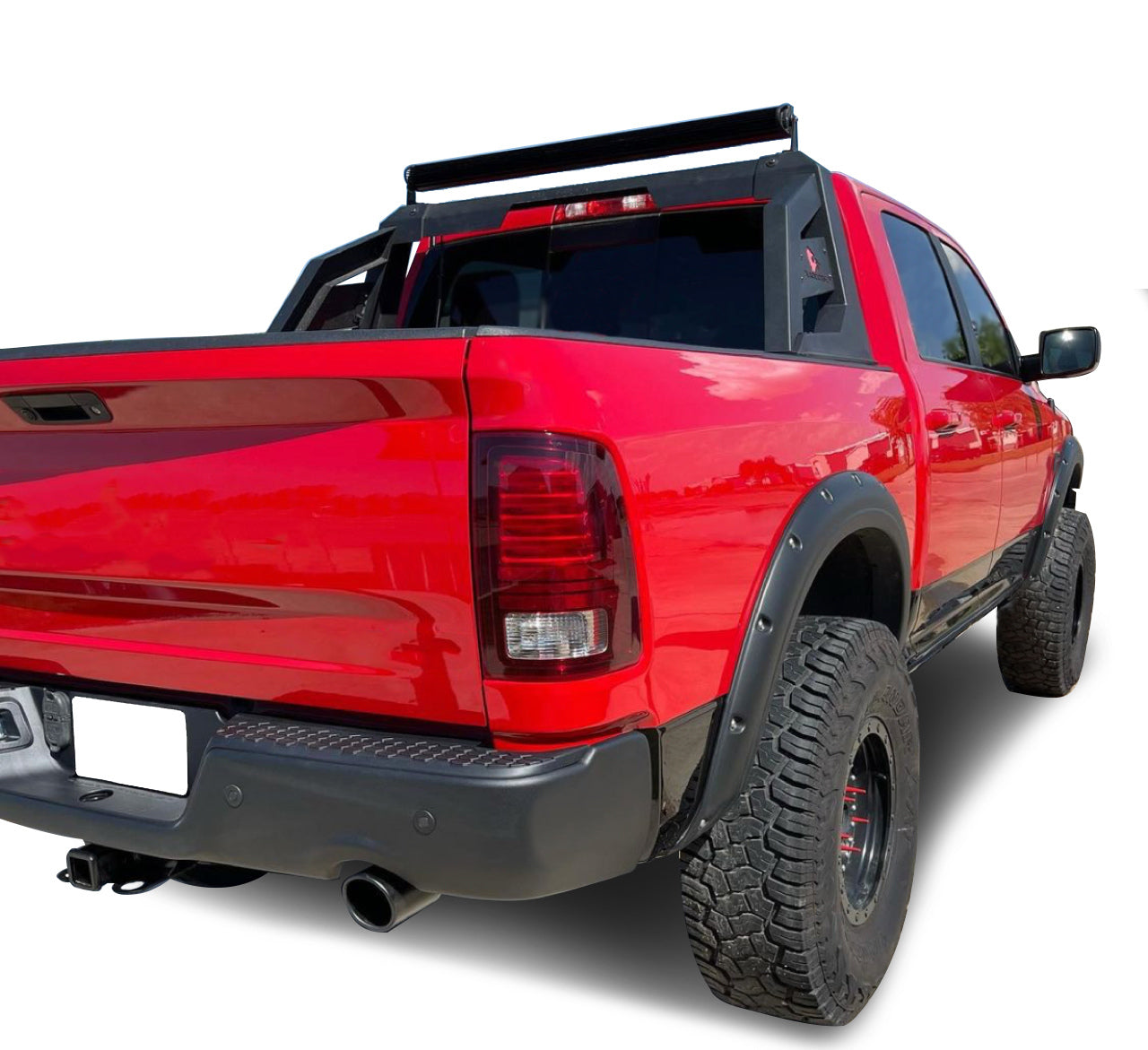 2005-2021 Nissan Frontier Armour Roll Bar Kit Includes 1 40in LED Light Bar | Black Horse Off Road - Image 1