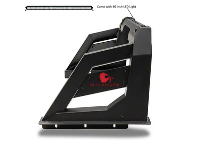 2005-2021 Nissan Frontier Armour Roll Bar Kit Includes 1 40in LED Light Bar | Black Horse Off Road - Image 4
