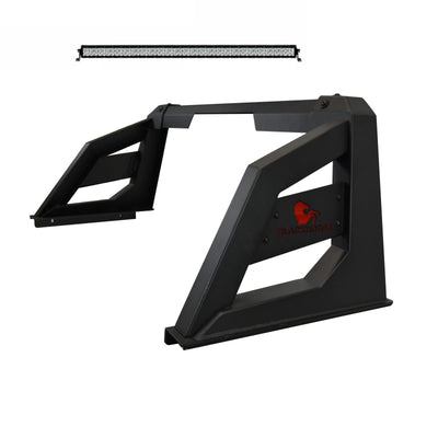 2005-2021 Nissan Frontier Armour Roll Bar Kit Includes 1 40in LED Light Bar | Black Horse Off Road - Image 9