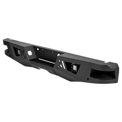 2016-2024 Nissan Titan Xd Armour Heavy Duty Rear Bumper Kit Includes 1 set of 4in cube lights | Black Horse Off Road - Image 6
