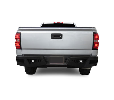 2007-2022 Sierra 1500 Armour Heavy Duty Rear Bumper Kit Includes 1 set of 4in cube lights | Black Horse Off Road - Image 4