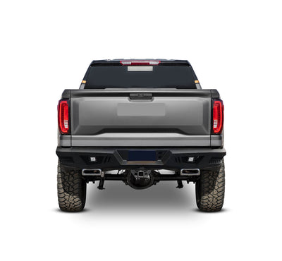 2007-2022 Sierra 1500 Armour Heavy Duty Rear Bumper Kit Includes 1 set of 4in cube lights | Black Horse Off Road - Image 5
