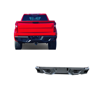 2019-2026 Sierra 1500 Armour Heavy Duty Rear Bumper No lights included | Black Horse Off Road - Image 1