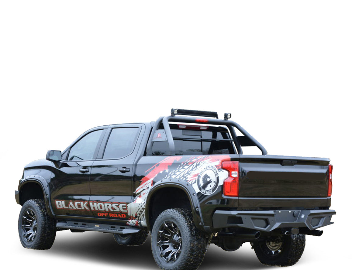 2019-2026 Sierra 1500 Armour Heavy Duty Rear Bumper No lights included | Black Horse Off Road - Image 2