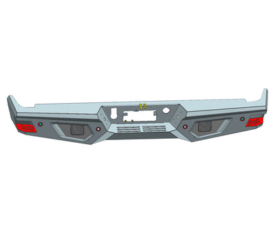 2019-2026 Sierra 1500 Armour Heavy Duty Rear Bumper No lights included | Black Horse Off Road - Image 5