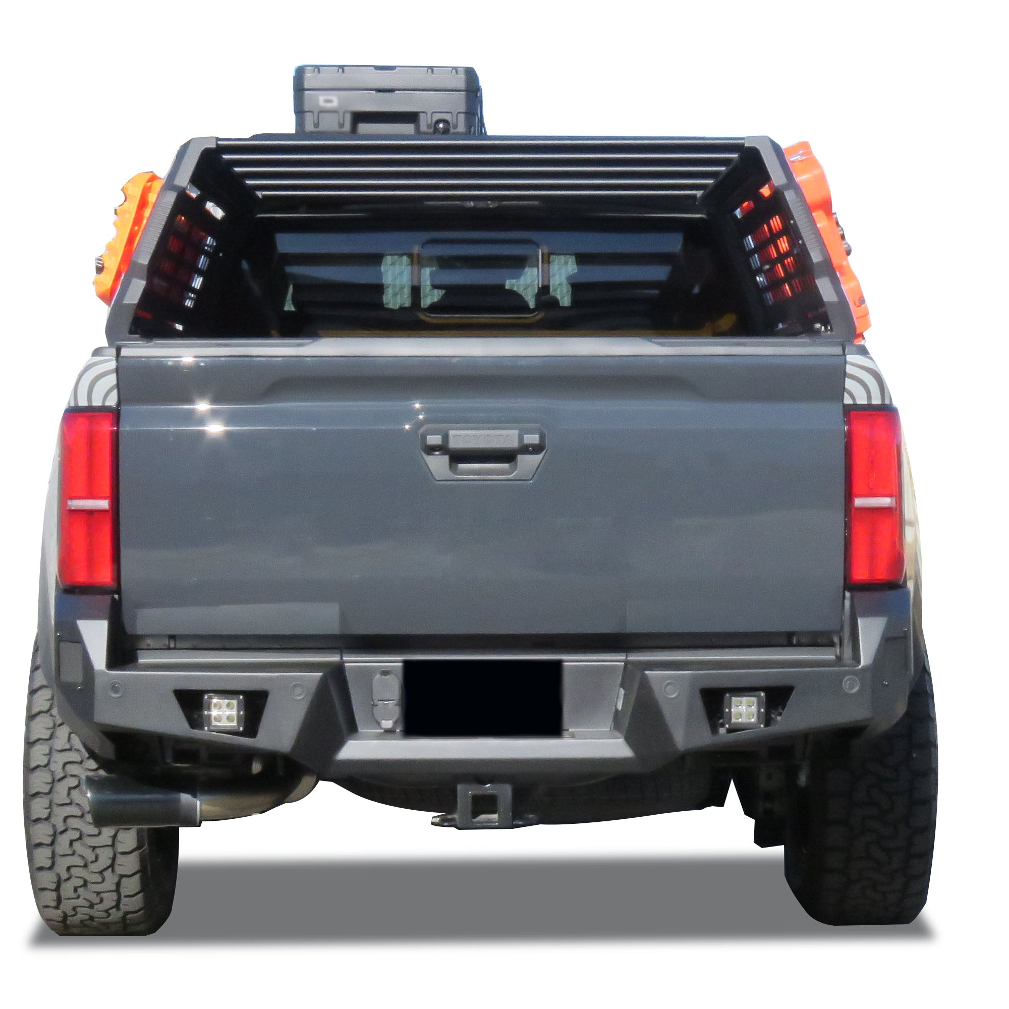 2024-2026 Toyota Tacoma Armour Heavy Duty Rear Bumper No lights included | Black Horse Off Road - Image 5