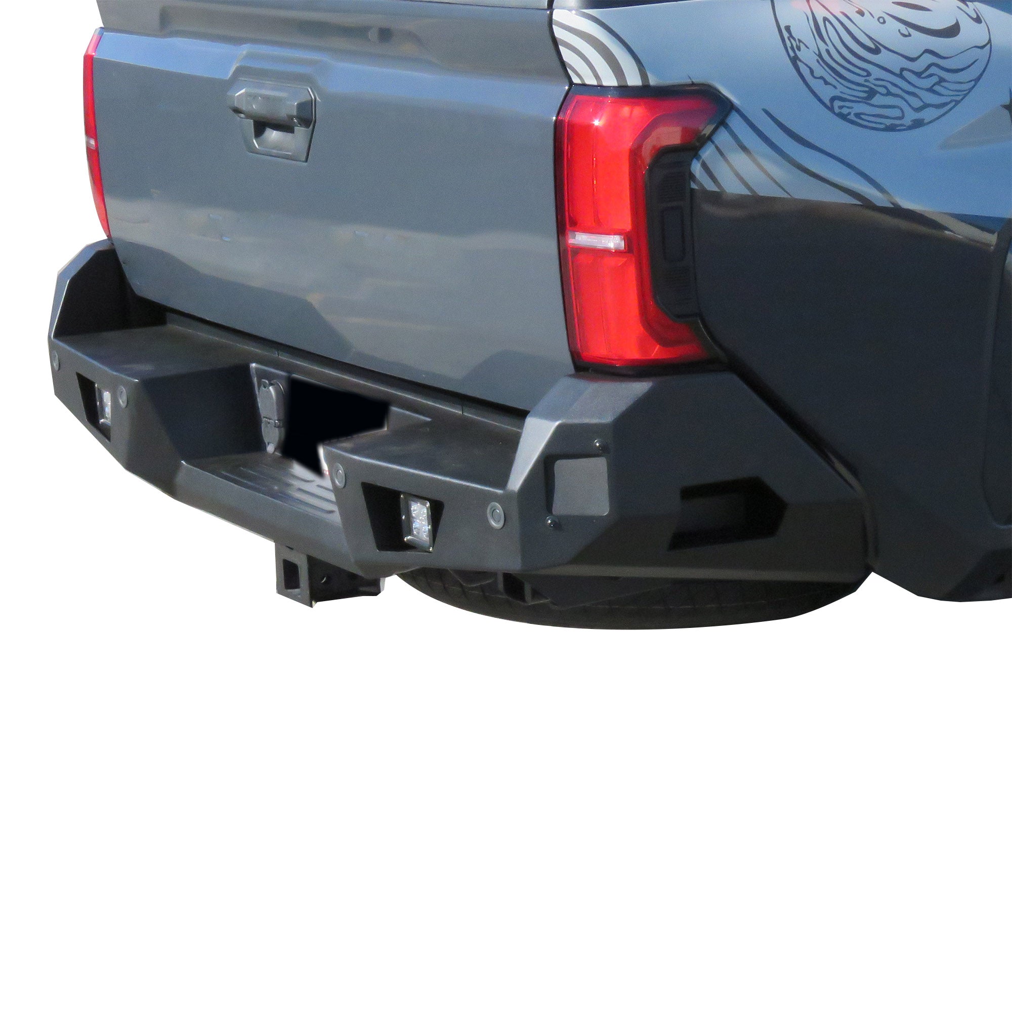 2024-2026 Toyota Tacoma Armour Heavy Duty Rear Bumper No lights included | Black Horse Off Road - Image 9