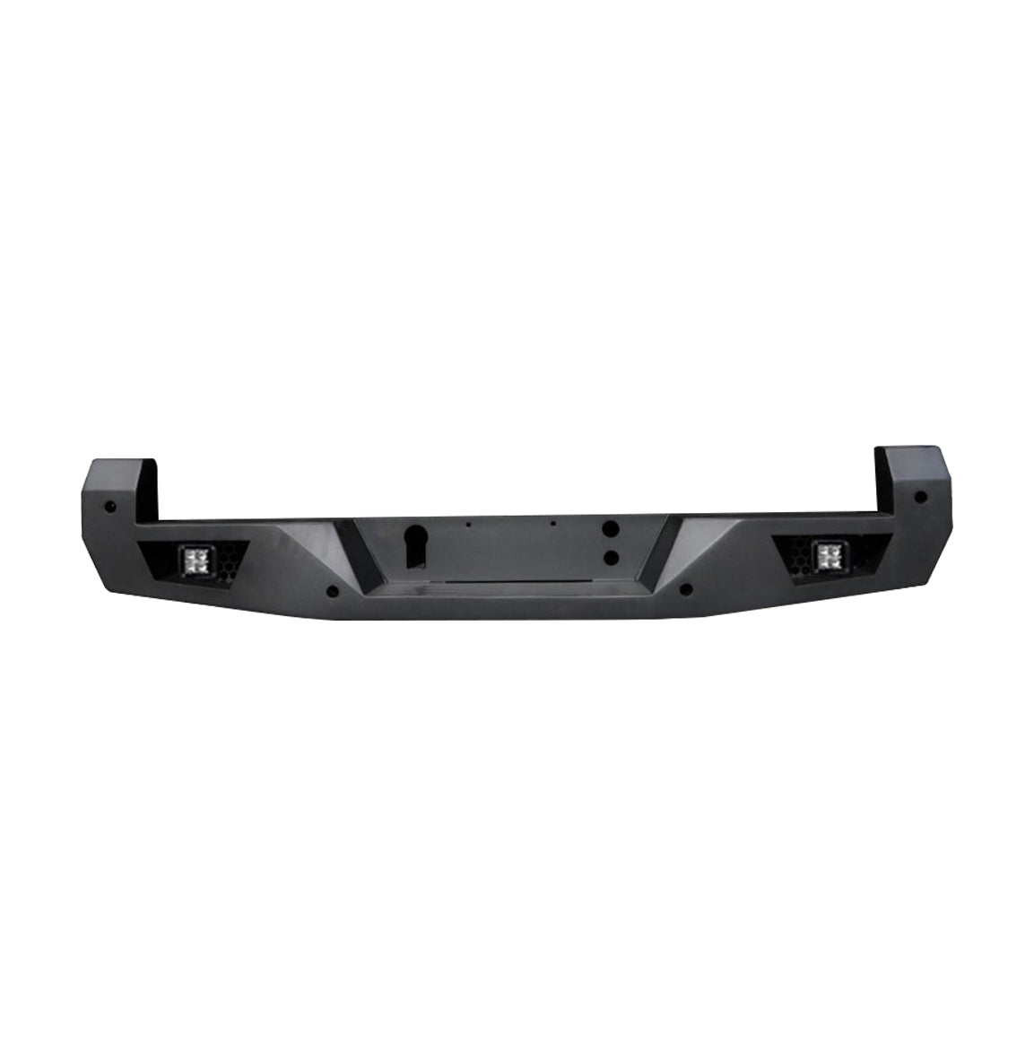 2016-2023 Toyota Tacoma Armour Heavy Duty Rear Bumper Kit Includes 1 set of 4in cube lights | Black Horse Off Road - Image 4