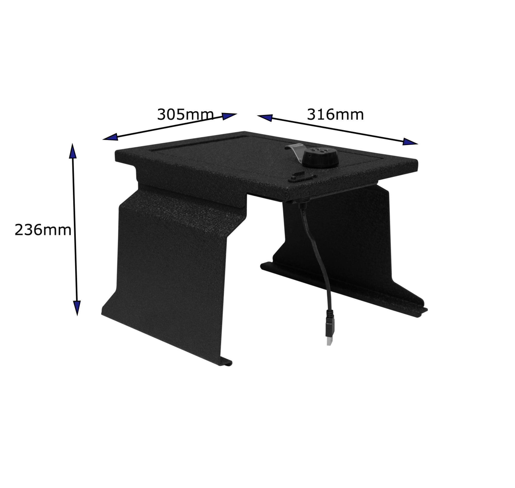 2012-2014 Ford F-150 Center Console Safe | Black Horse Off Road - Image 9