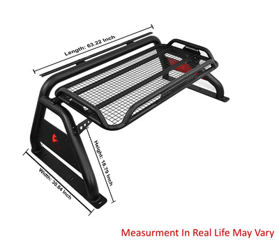 2005-2021 Nissan Frontier Atlas Roll Bar Kit 2 sets of 5.3" Dia.  Black LED Flood Lights w/ Harness and Switch | Black Horse Off Road - Image 4