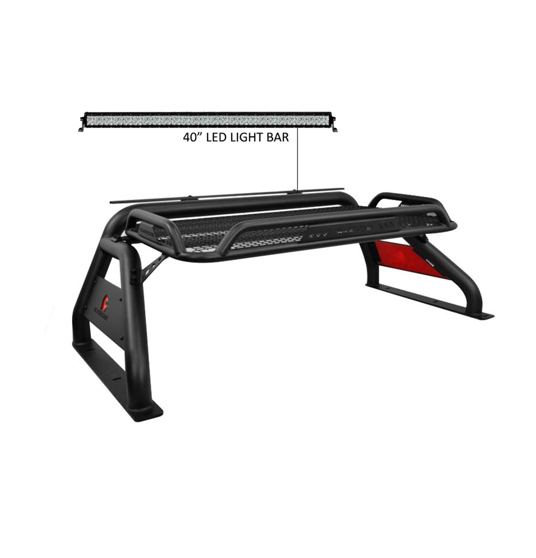 2015-2026 Toyota Tacoma Atlas Roll Bar Kit W/40" LED light Bar | Black Horse Off Road - Image 9