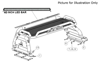 2020-2026 Jeep Gladiator Atlas Roll Bar Kit | Black Horse Off Road - Image 3