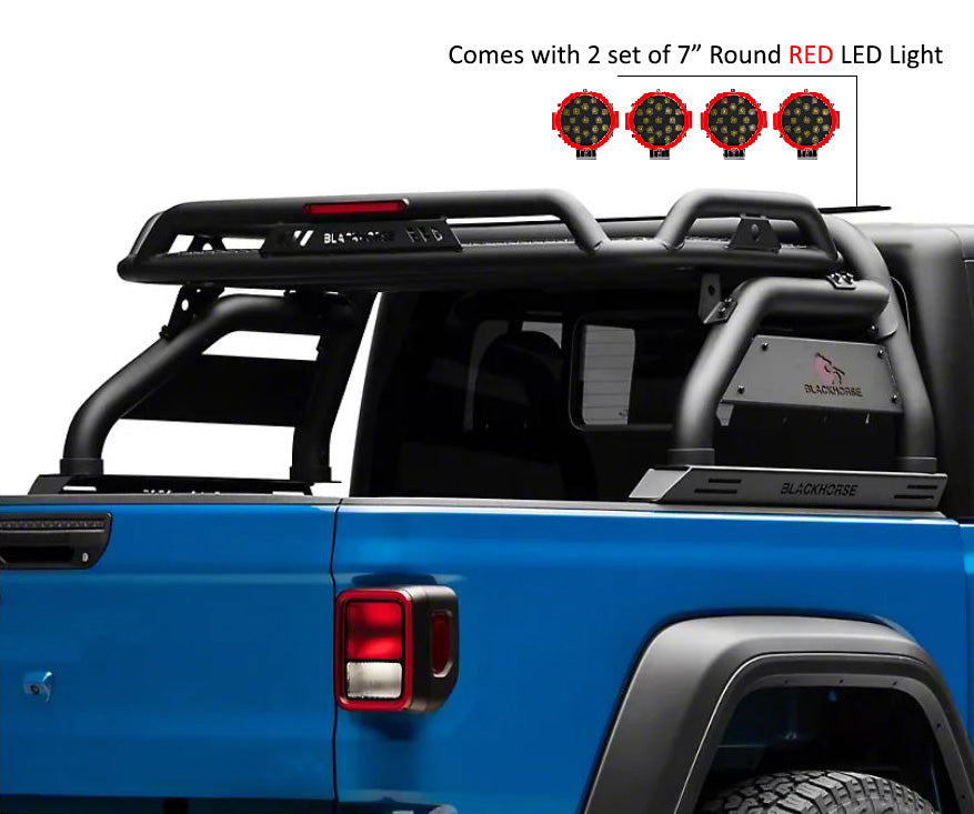 2020-2026 Jeep Gladiator Atlas Roll Bar Kit | Black Horse Off Road - Image 1