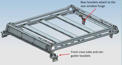 2018-2026 Jeep Wrangler Traveler Roof Rack Modular | Black Horse Off Road - Image 5