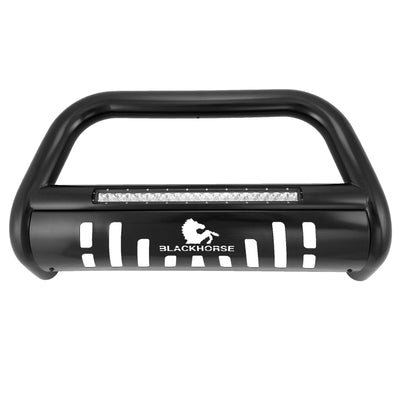 2019-2023 Dodge Ram 1500 Beacon Bull Bar Skid Plate Incl. Pre-installed 20LED Light Bar | Black Horse Off Road - Image 1