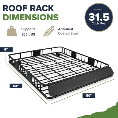 Universal  Voyager Roof Top Cargo Basket Modular | Black Horse Off Road - Image 5