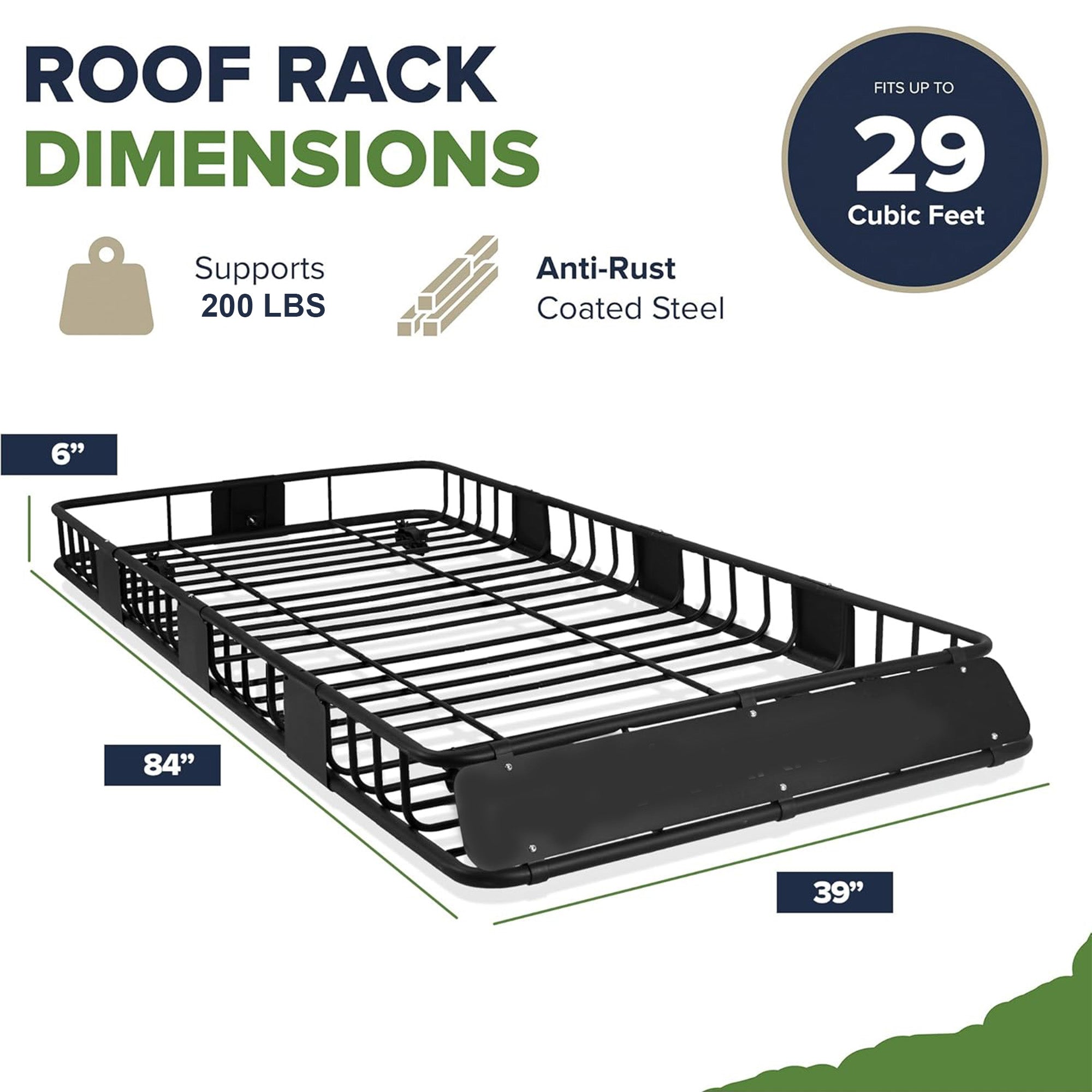Universal  Voyager Roof Top Cargo Basket Modular | Black Horse Off Road - Image 5