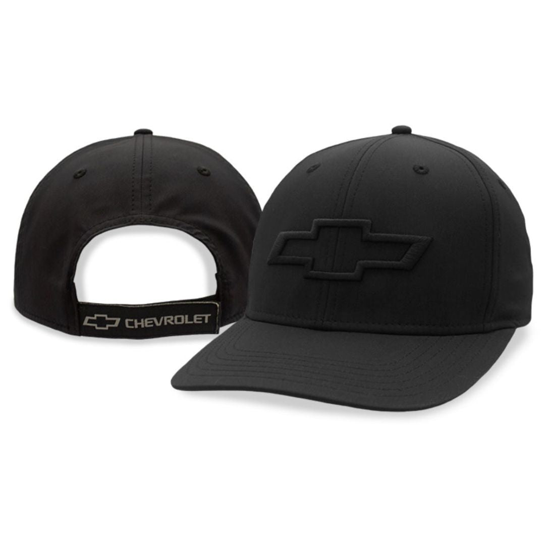 Chevrolet Open Bowtie Hat / Cap Black with Black