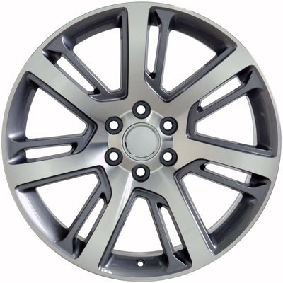 OE Wheels CA88 22x9 Gloss Gunmetal Machined replica wheel