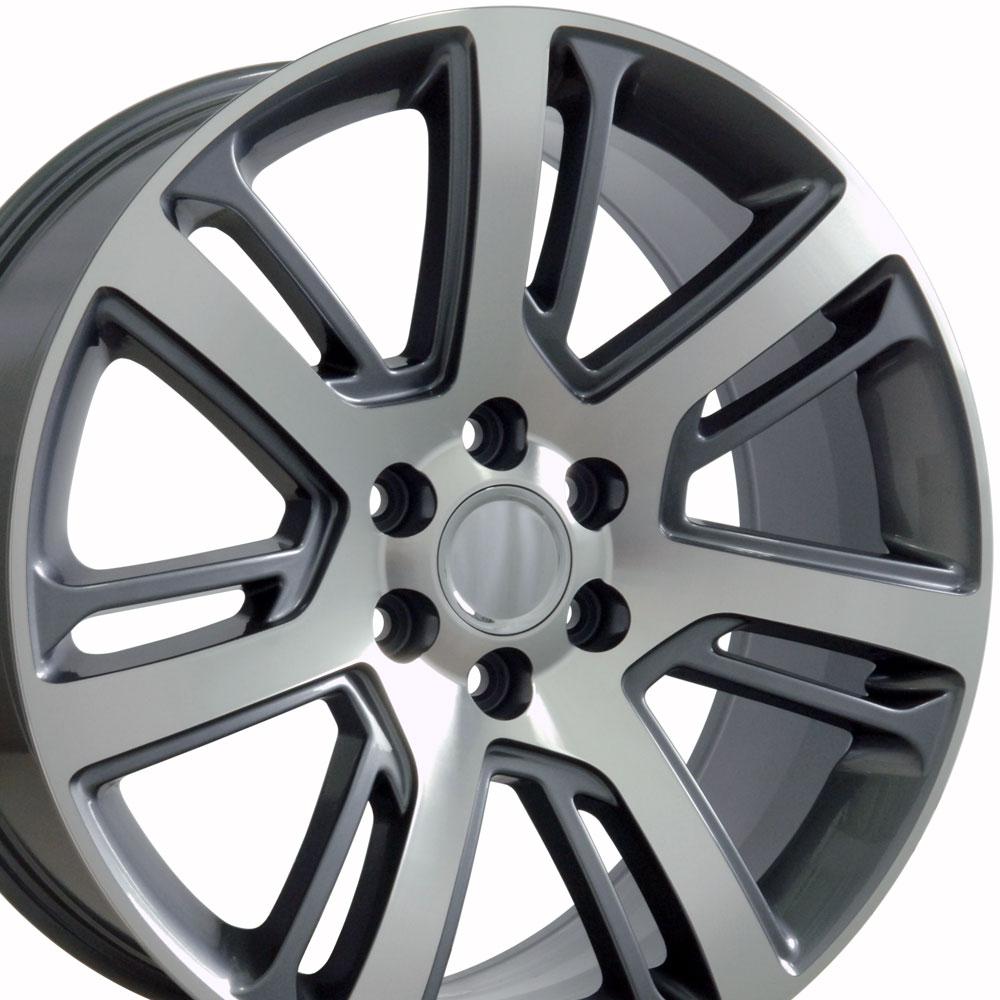 OE Wheels CA88 22x9 Gloss Gunmetal Machined replica wheel