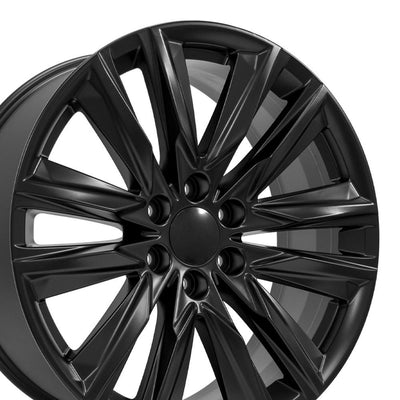 OE Wheels CA91 22x9 Satin Black replica wheel